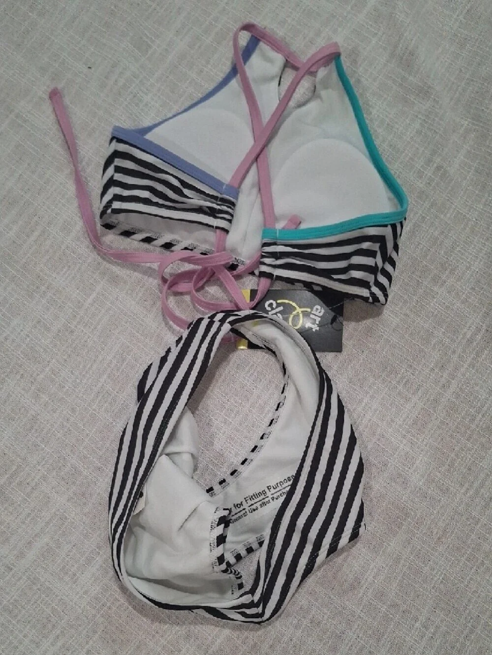N.W.T art class Black and White Bikini Swimsuit  Size 10/12